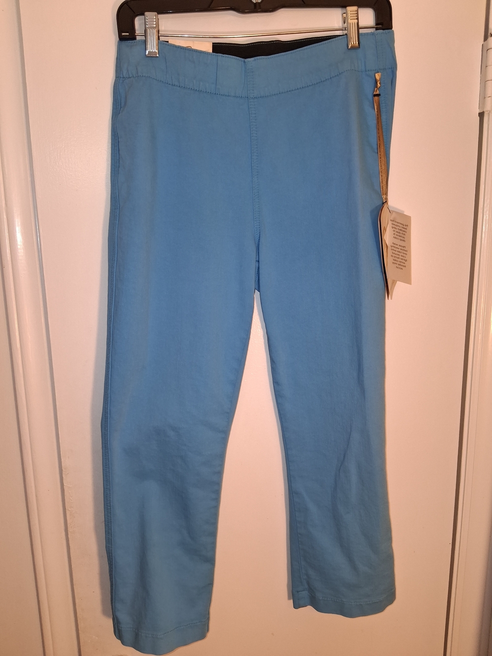 NWT - MiracleBody by Miraclesuit Leggings - Light Blue - Cotton Blend - Orig $68